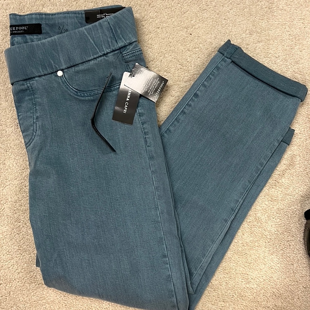 Stitch Fix Liverpool Sienna Pull On The Capri In Bluestone Wash Size 8/29